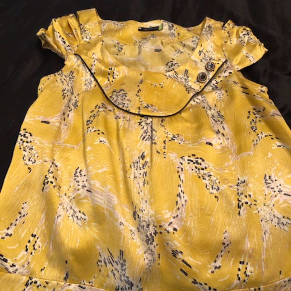 LEIFSDOTTIR WOMENS 100% SILK SIZE 6 BLOUSE